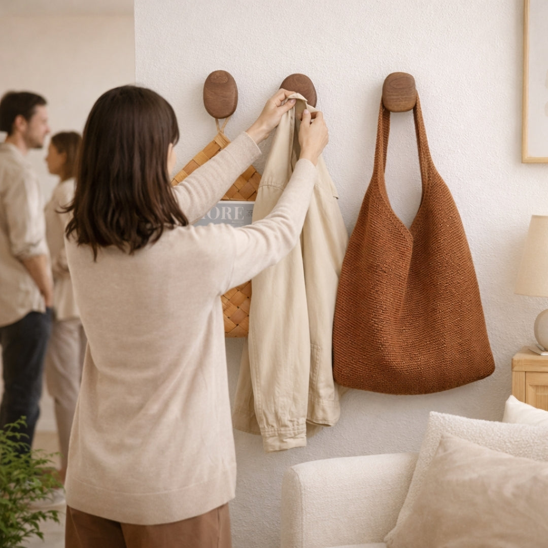 Patère porte manteau bois