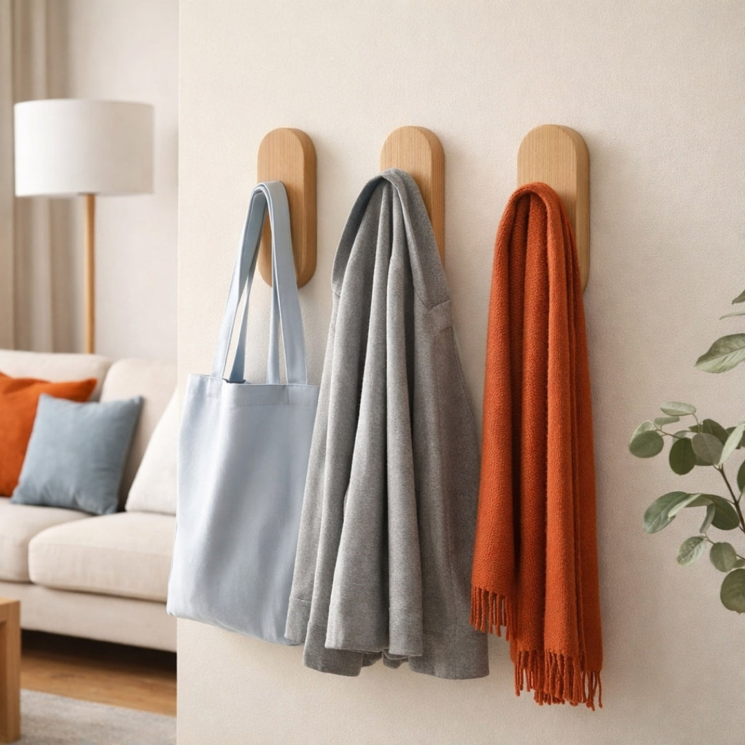 Petit porte manteau mural