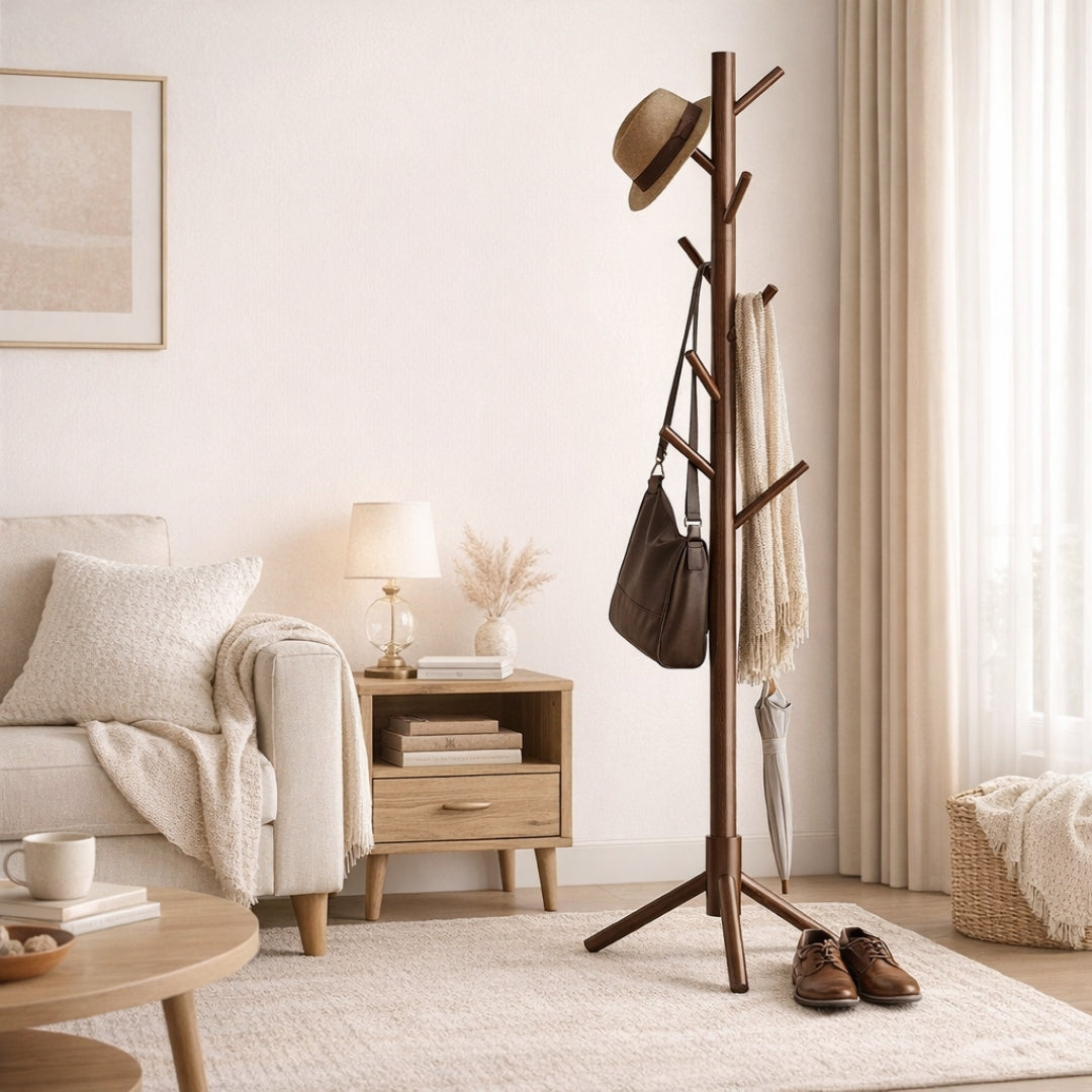 Porte manteau arbre en bois