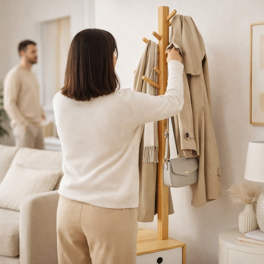 Porte manteau avec tiroir
