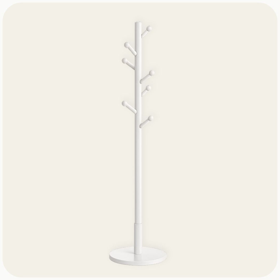 Porte manteau bois blanc