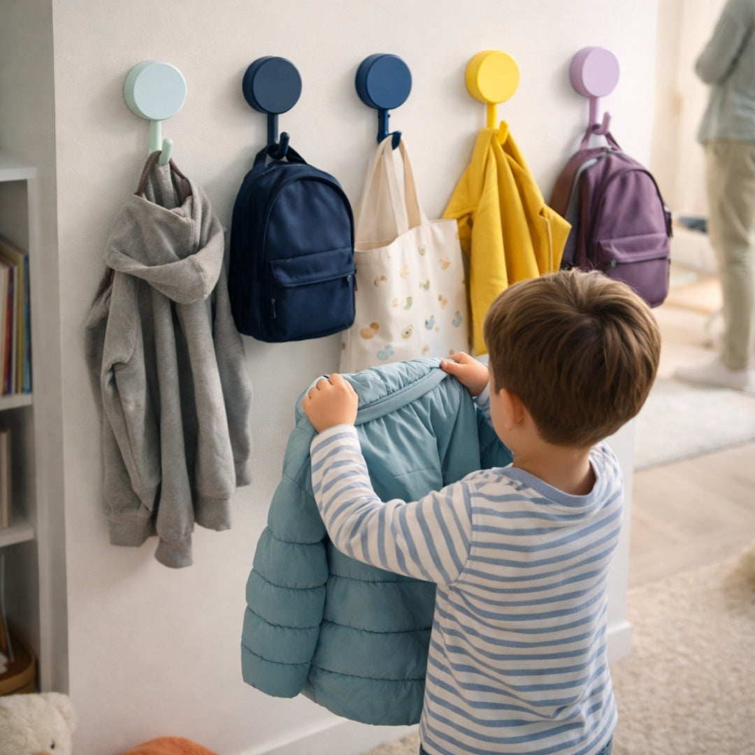 Porte manteau coloré