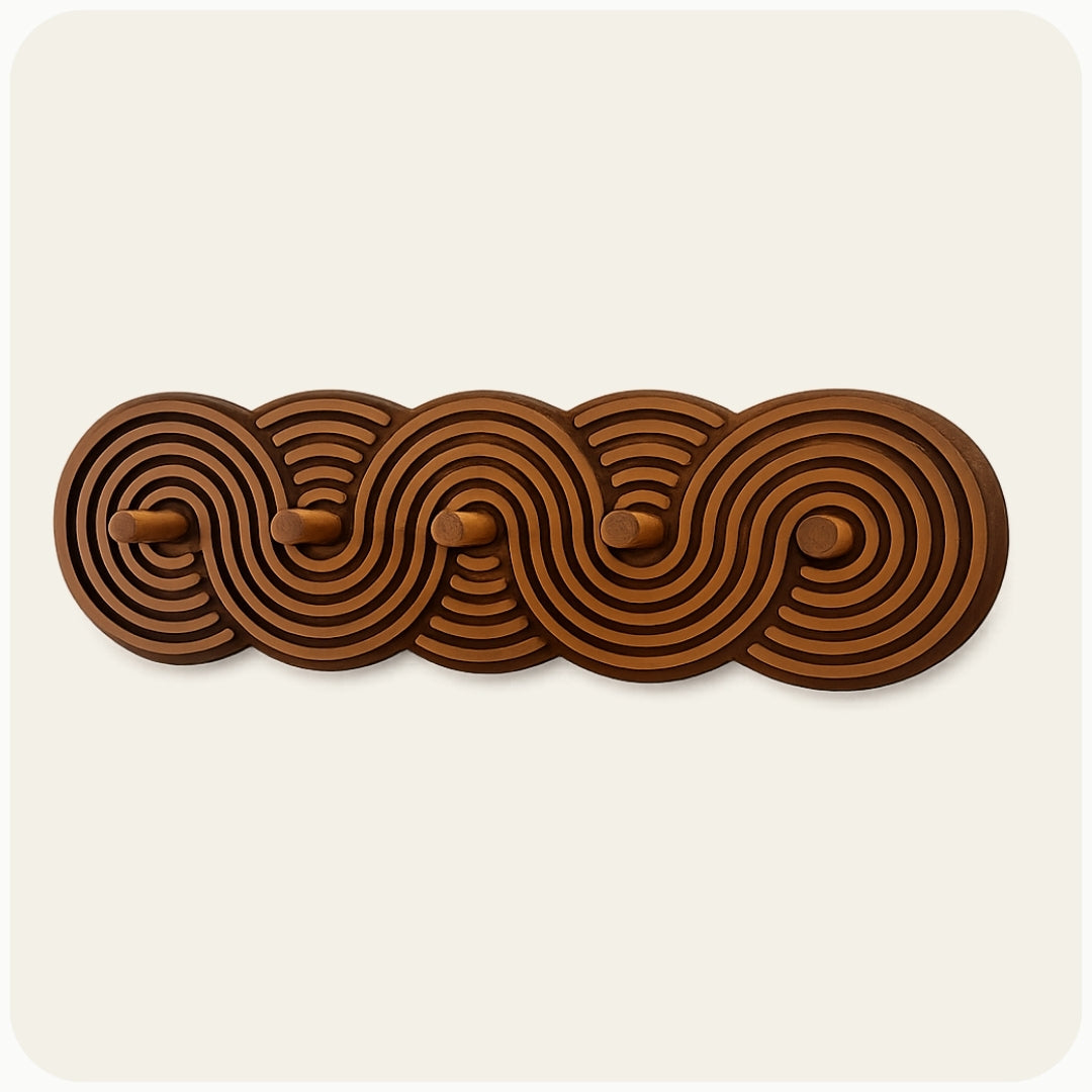 Porte manteau mural bois design