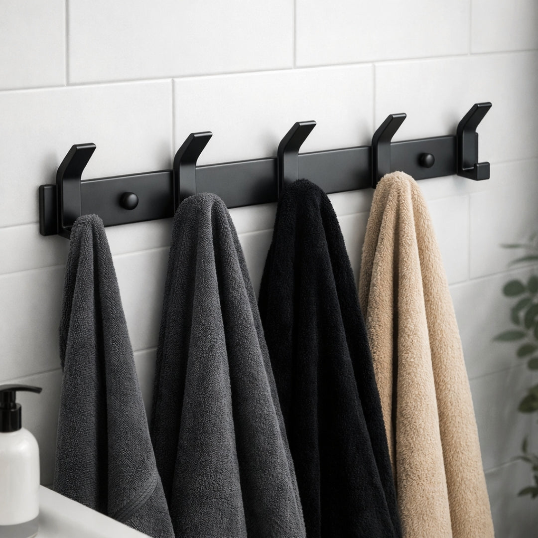 Porte manteau mural métallique