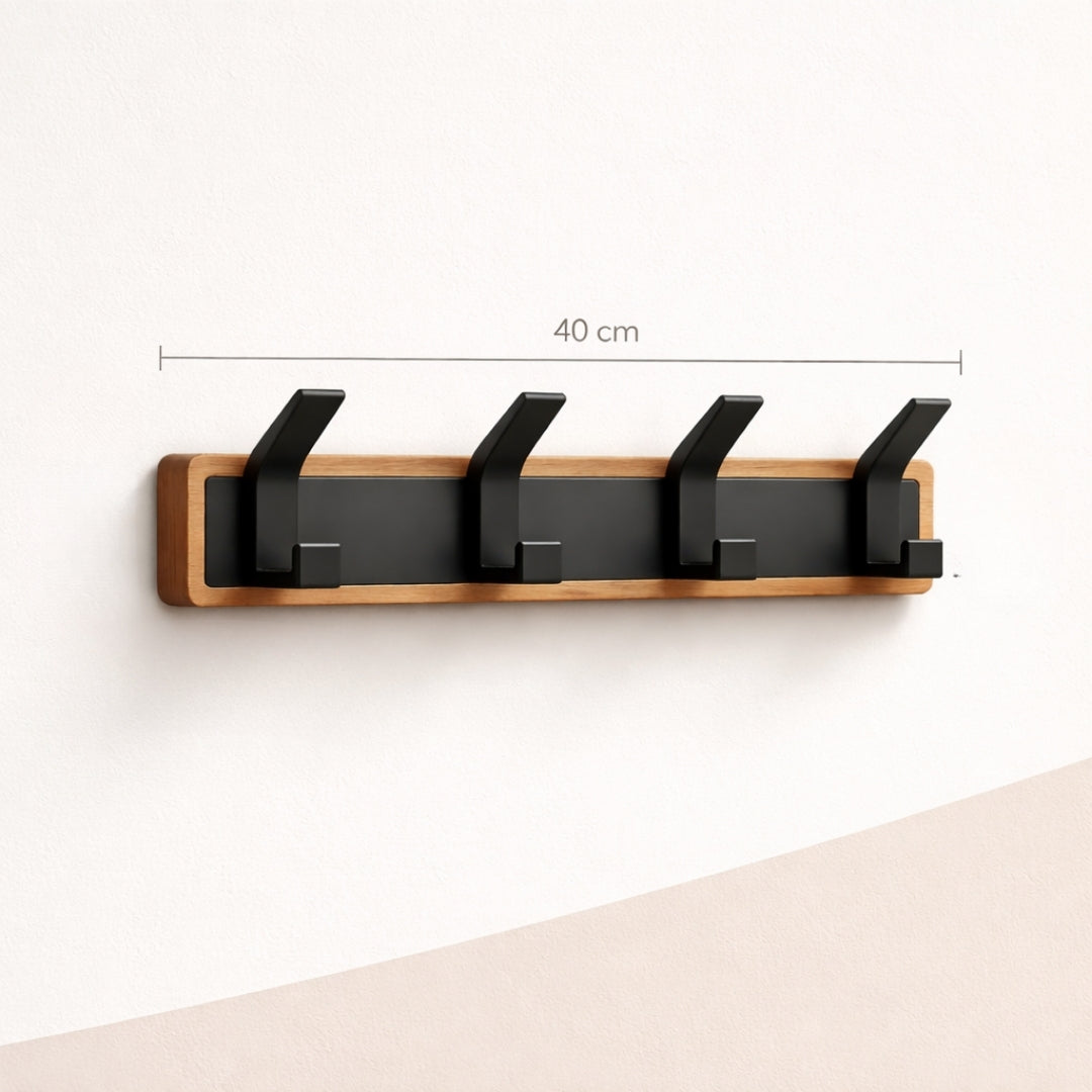 Porte manteau mural noir design