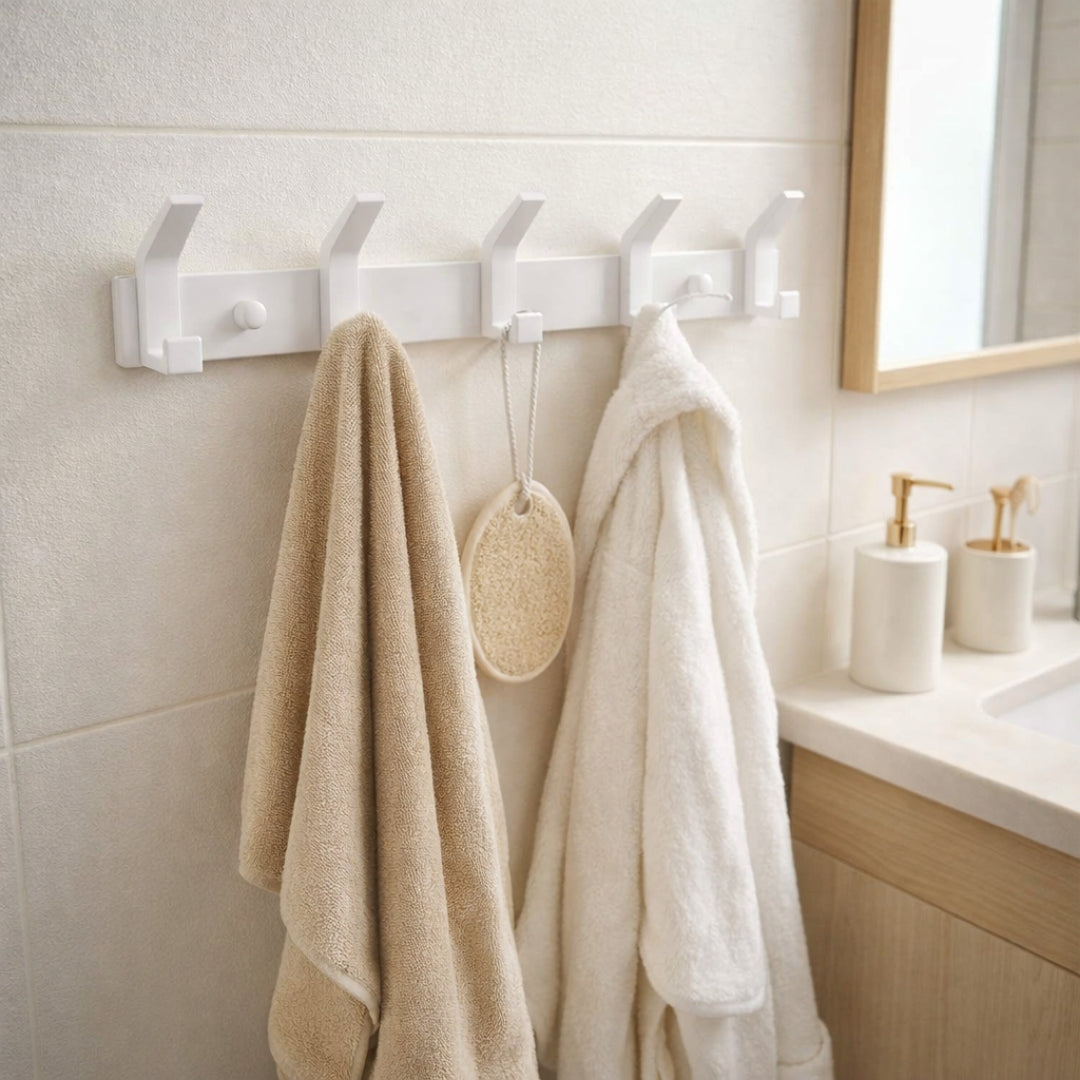 Porte manteau mural pour salle de bain