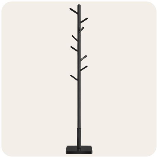 Porte manteau noir sur pied