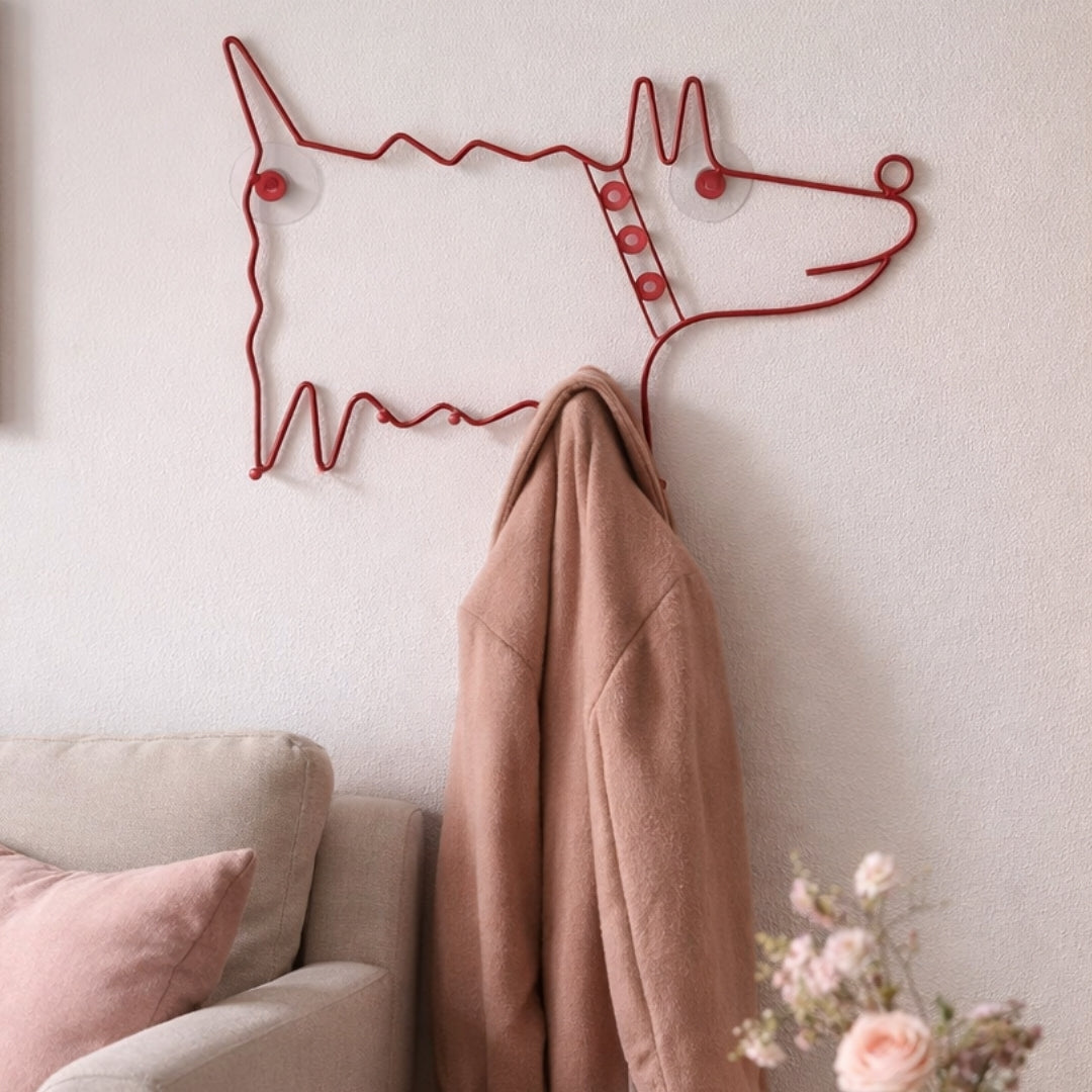 Porte manteau rouge